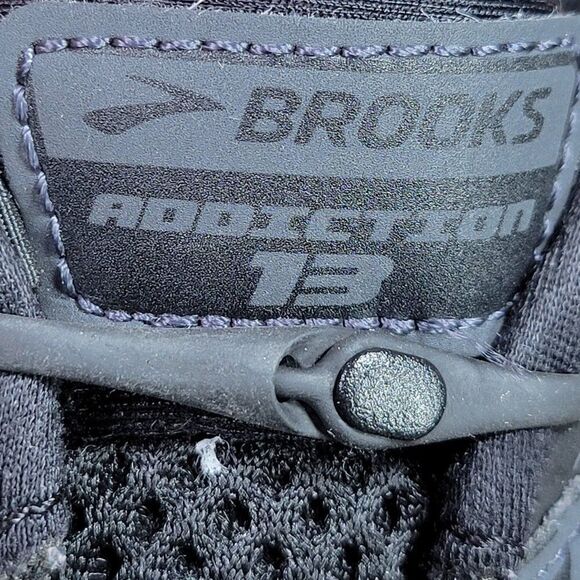 Brooks Addiction 13 Mens Size 12D Medium Black Running Shoes Mesh Uppers‎ main image 4